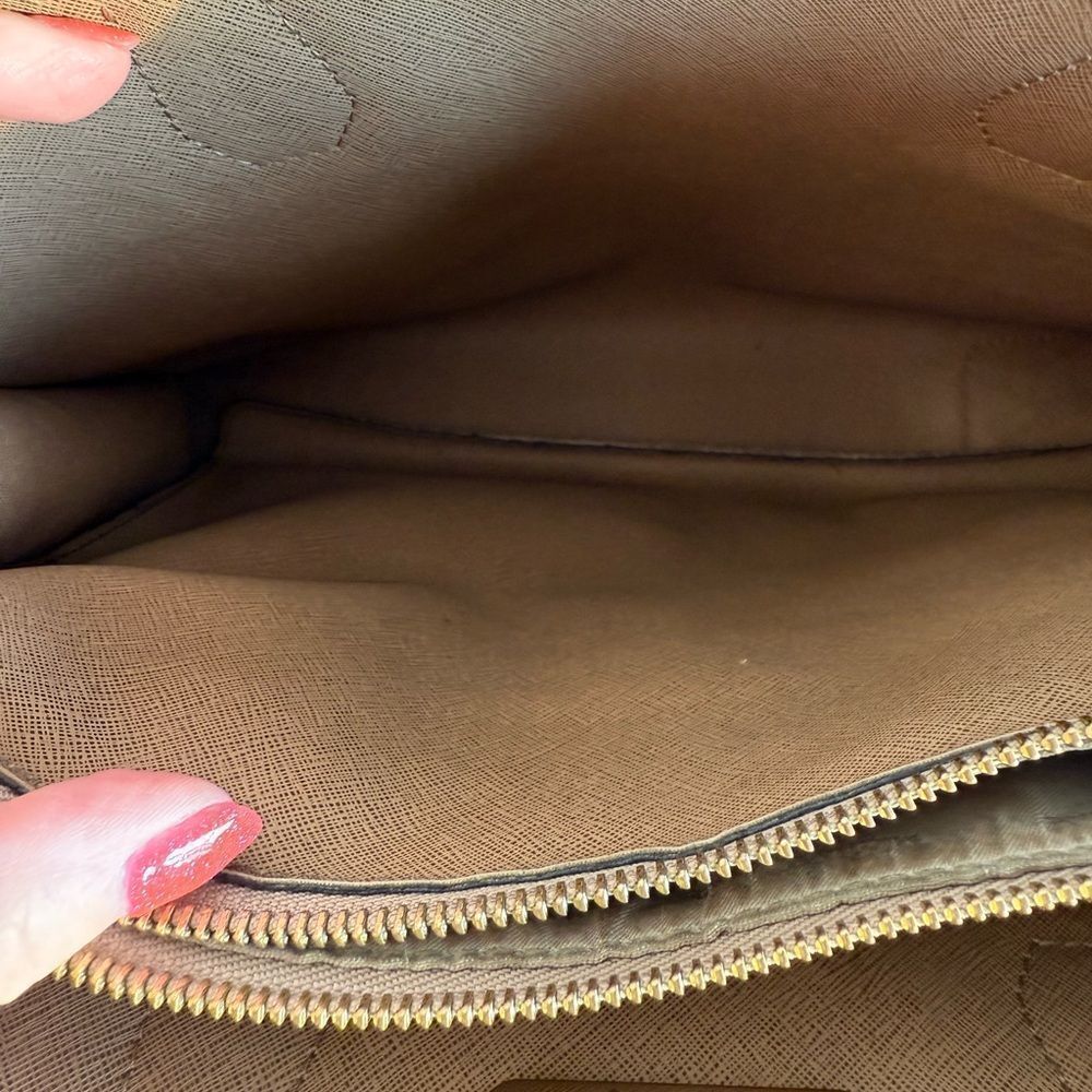 Michael Kors Beige Leather 2-Way Tote - Picture 10 of 10